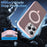For iPhone 15 Pro Case Magnetic Kickstand TPU+Acrylic Phone Cover Skin-Touch - Grey - 4