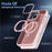 For iPhone 15 Pro Case Magnetic Kickstand TPU+Acrylic Phone Cover Skin-Touch - Grey - 6