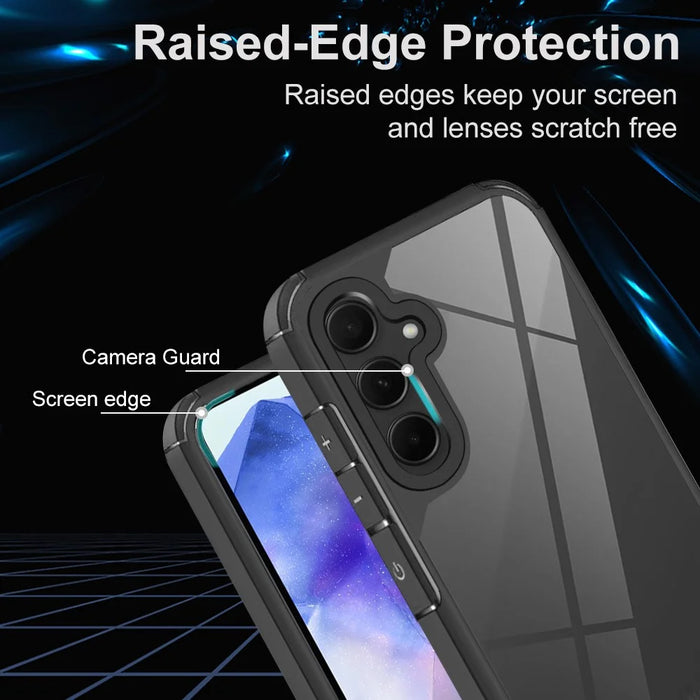 For Samsung Galaxy A55 5G Case Drop Protection PC+TPU Phone Back Cover - 3