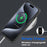 For iPhone 14 Pro Magnetic Case TPU + Acrylic Phone Back Cover Compatible with MagSafe - Black  /  White - 6