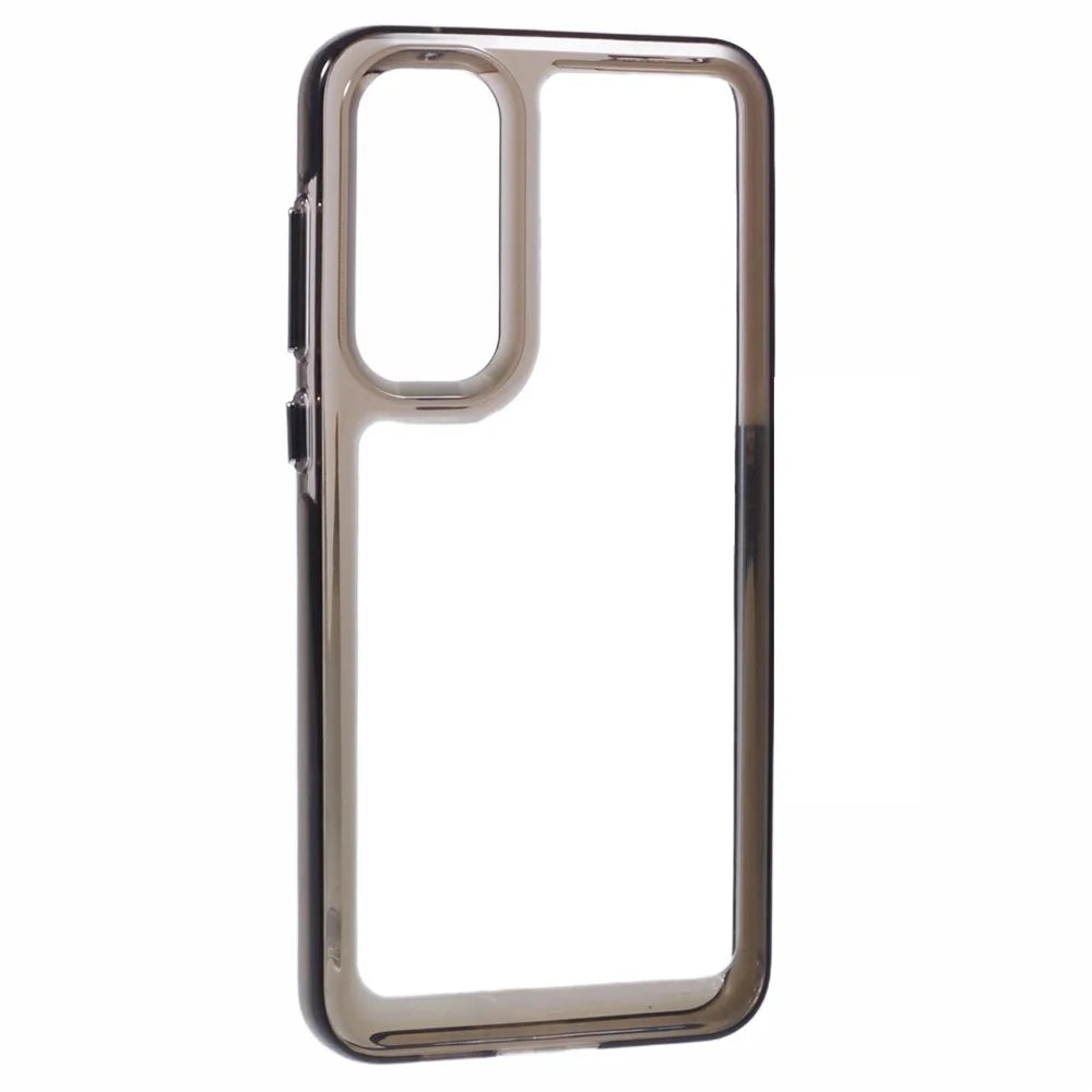 For Samsung Galaxy A55 5G Case TPU + PC Phone Cover 2.0mm Thickness - Transparent Black - 3