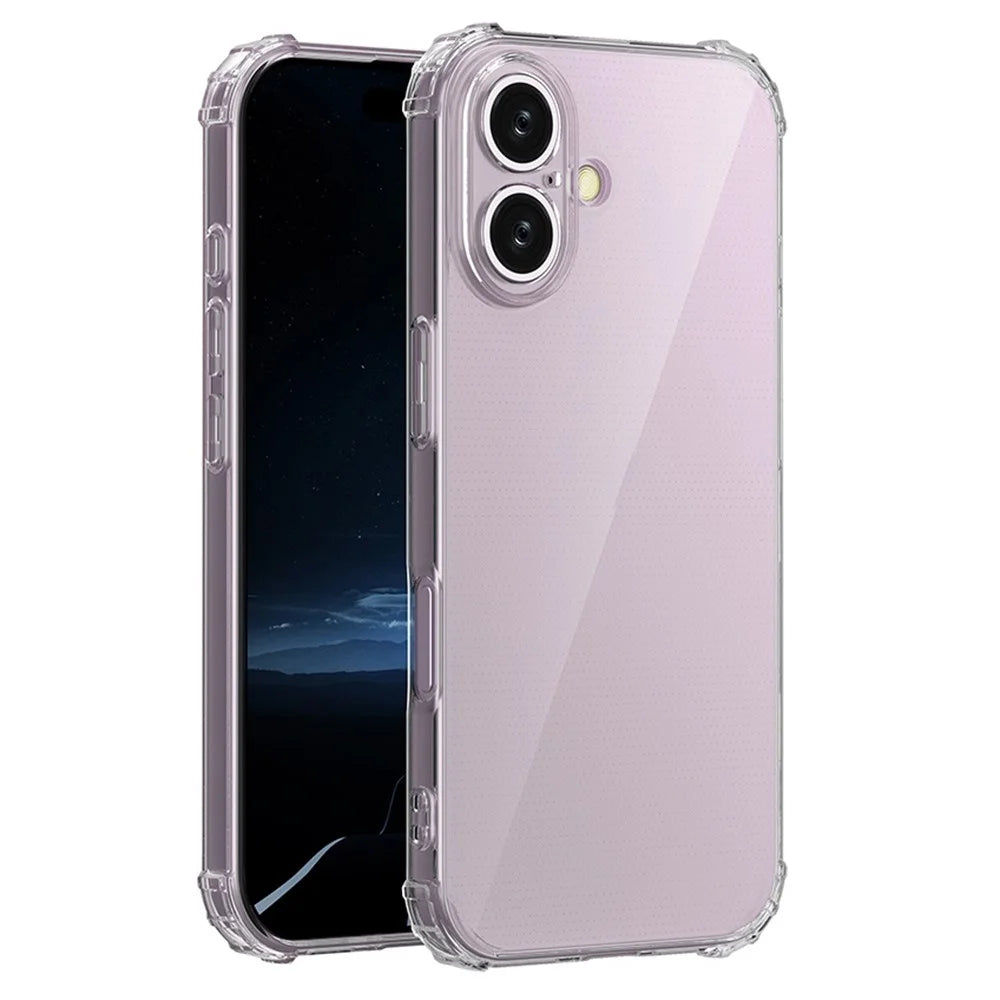 For iPhone 16 Shockproof Case Transparent Phone Cover Case - 3