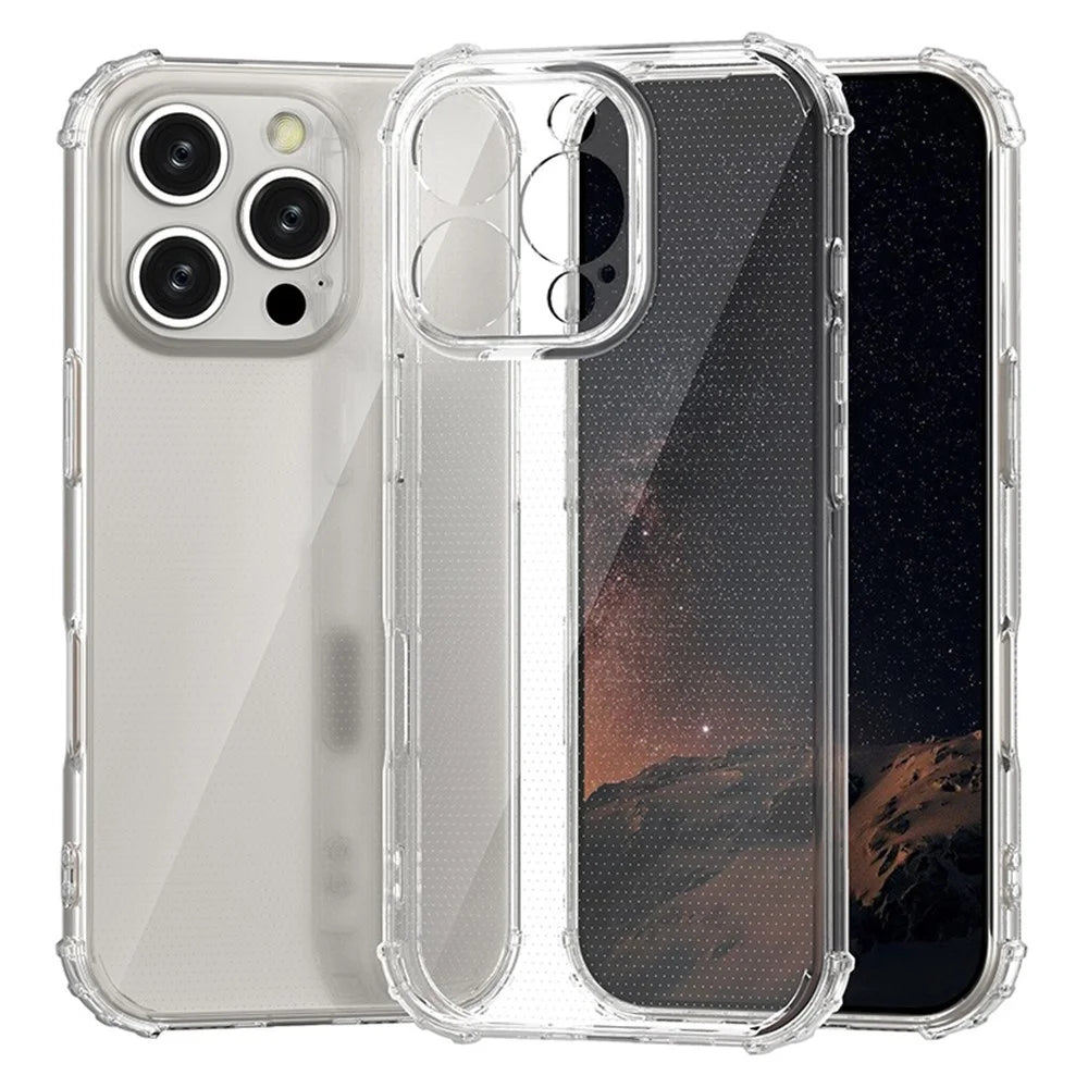 For iPhone 16 Pro Clear Case Wear-Resistant Anti-Scratch Mobile Phone Cover - 3