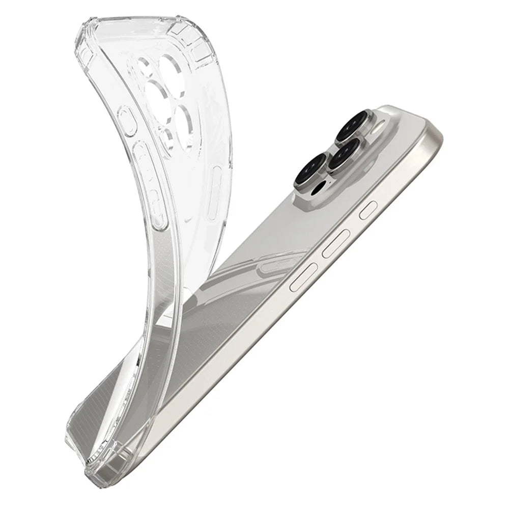 For iPhone 16 Pro Clear Case Wear-Resistant Anti-Scratch Mobile Phone Cover - 7