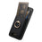For Google Pixel 7 Pro 5G Magnetic Phone Case with Detachable Ring Holder Card Bag - Black - 3