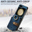 For Samsung Galaxy Z Flip7 FE 5G / Z Flip6 5G Case Zipper Pocket Finger Ring Retro Leather+PC Phone Cover - Blue - 7
