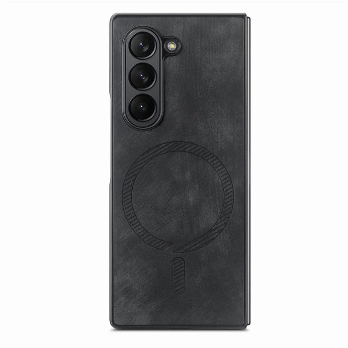 For Samsung Galaxy Z Fold6 5G Magnetic Case Detachable PU+TPU Phone Cover - Black - 2