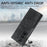 For Samsung Galaxy Z Fold6 5G Magnetic Case Detachable PU+TPU Phone Cover - Black - 5