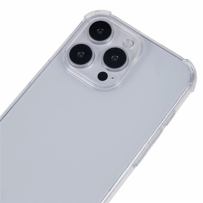 For iPhone 16 Pro Case with Strap Clear TPU Phone Cover Four Corner Reinforcement - 6