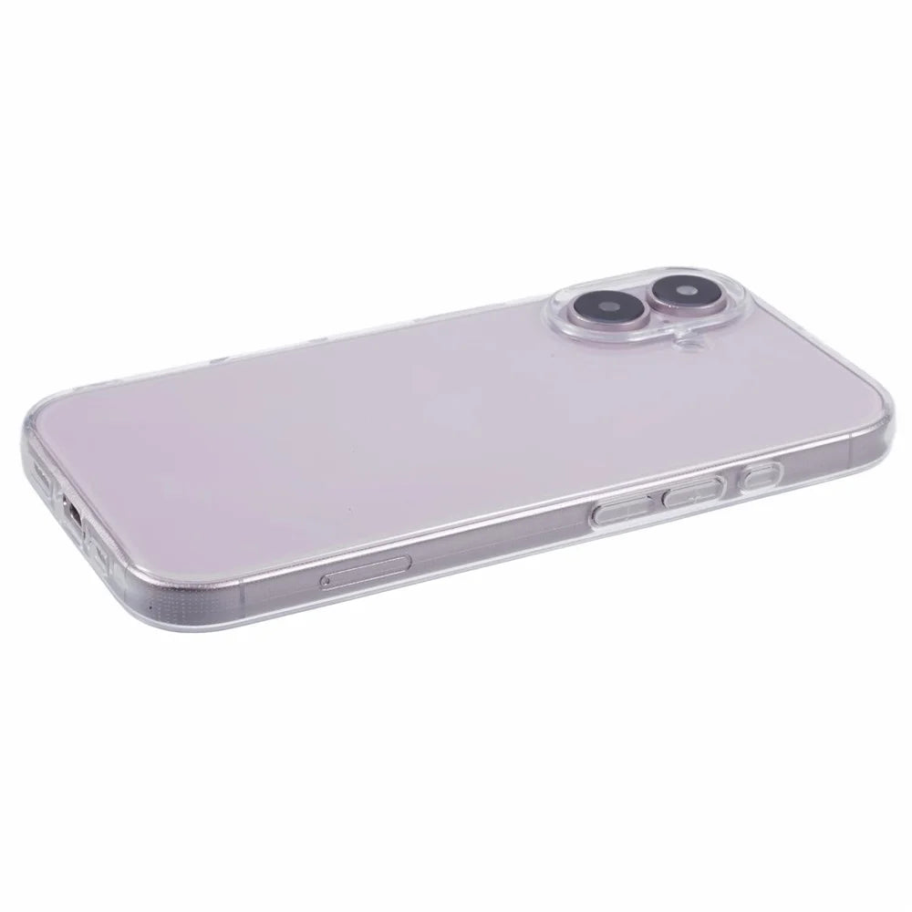 For iPhone 16 Plus Case Watermark-Free 2.0mm Clear Phone TPU Cover - 4