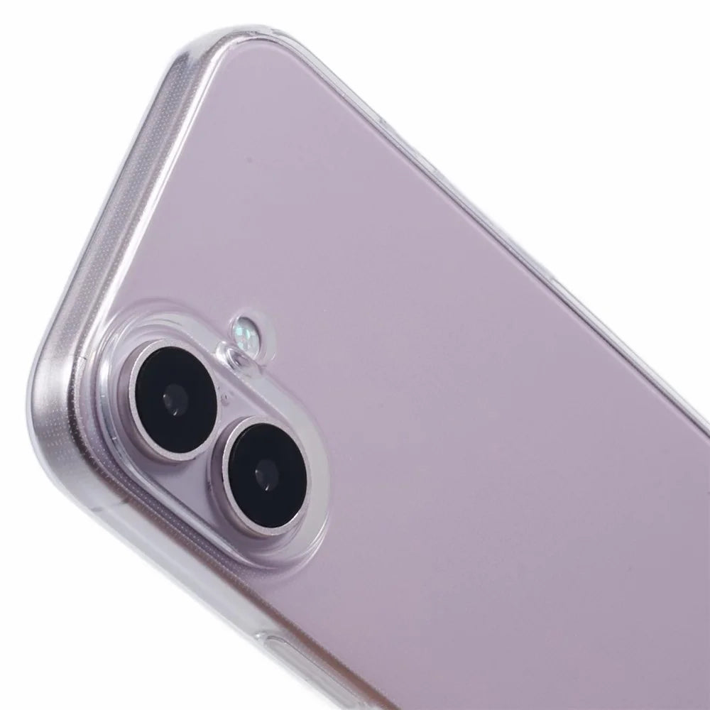 For iPhone 16 Plus Case Watermark-Free 2.0mm Clear Phone TPU Cover - 6