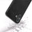 ABEEL For iPhone 16 Case Litchi Texture Genuine Cow Leather Hybrid Phone Cover - Black - 2
