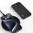 ABEEL For iPhone 16 Case Litchi Texture Genuine Cow Leather Hybrid Phone Cover - Black - 3