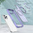 For iPhone 16 Pro Max Magnetic Case TPU+Acrylic Kickstand Phone Cover - Light Purple - 4