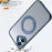 For iPhone 16 Plus Case Compatible with MagSafe TPU+Acrylic Kickstand Phone Cover - Navy Blue - 6