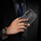 For Samsung Galaxy S24 FE Case Litchi Texture TPU Flexible Phone Cover - Black - 4