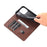 AZNS For iPhone 16 Pro Case Hidden Magnetic PU Leather Phone Cover Cowhide Texture - Coffee - 5