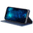 AZNS For iPhone 16 Pro Max Case Folio Wallet PU Leather Phone Cover Cowhide Texture - Blue - 3