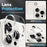 NORTHJO 5 in 1 For iPhone 16 Pro Case PC+TPU Phone Cover with 2 Screen Protector, 2 Lens Protector - 5
