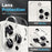 NORTHJO For iPhone 16 Pro Case PC+TPU Clear Phone Cover Set with Screen Protector, Camera Lens Protector - 5