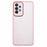DKSM Series For Samsung Galaxy A53 5G Case Electroplated Camera Frame TPU Phone Cover - Transparent Pink - 1