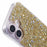 For iPhone 16 Plus Case Protective Soft TPU Phone Cover with Glittery Surface - Gold - 6