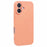 For iPhone 16 Plus Case Soft Fiber Lining TPU Phone Cover Camera Lens Protection - Orange - 1