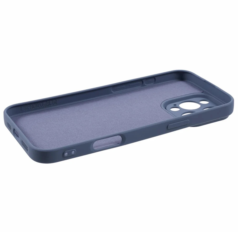 For iPhone 16 Pro Max Case Fiber Lining TPU Soft Anti-Scratch Phone Cover - Lavender Grey - 4