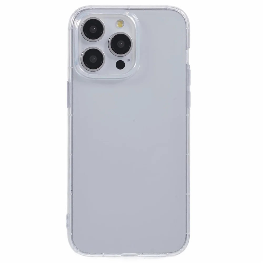 For  iPhone 15 Pro Max Case TPU Anti-Scratch Clear Back Phone Cover - 3