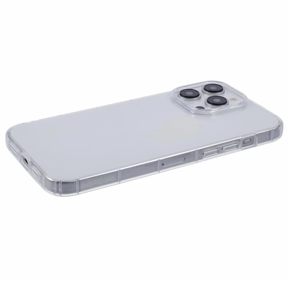 For  iPhone 15 Pro Max Case TPU Anti-Scratch Clear Back Phone Cover - 4