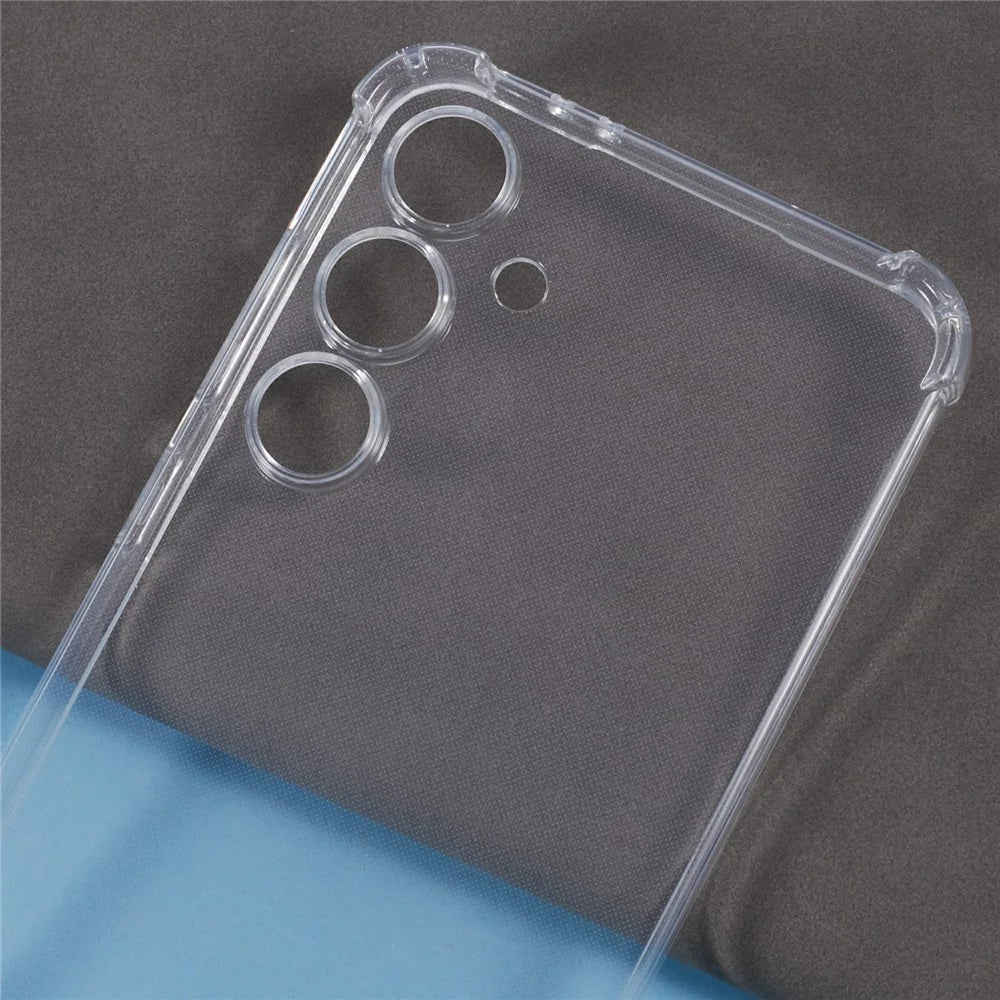 For Samsung Galaxy S24 FE Case TPU Clear Phone Cover Reinforced Corner - 5