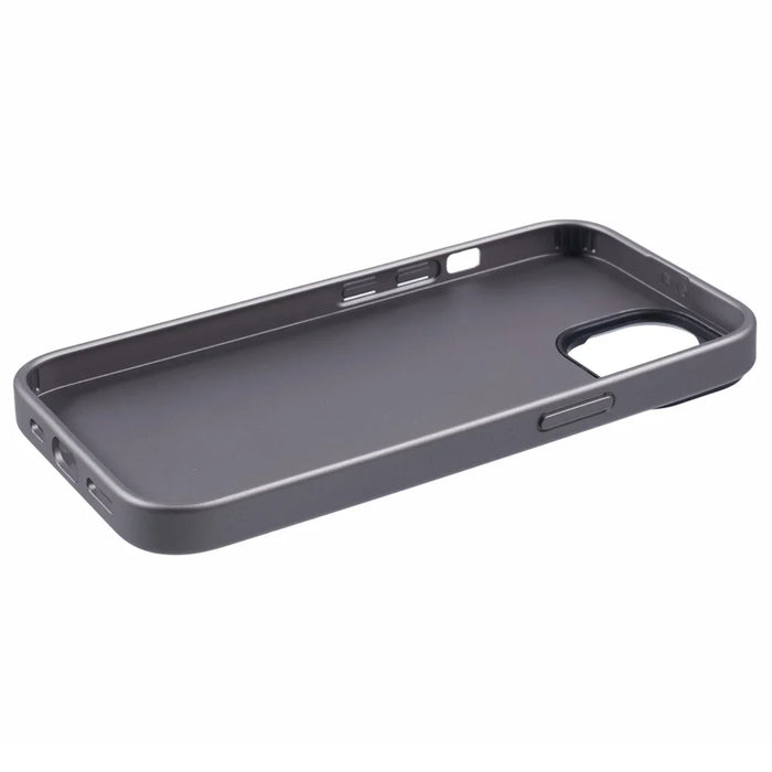 X-LEVEL For iPhone 15 Case Shockproof Geometric PU Leather Back Cover - Titanium Grey - 4