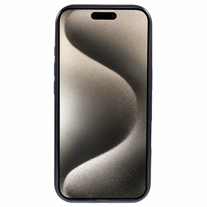 For iPhone 16 Pro Magnetic Case Soft TPU Electroplating Phone Cover with Lens Film - Black - 2