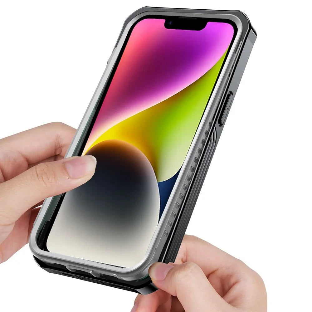 For iPhone 14 Daily Waterproof Phone Case Scratch-resistant Mobile Phone Protective Cover for Outdoor Hiking Climbing - 2