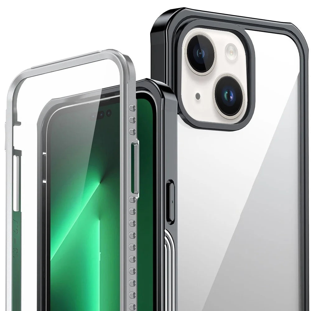 For iPhone 14 Daily Waterproof Phone Case Scratch-resistant Mobile Phone Protective Cover for Outdoor Hiking Climbing - 3