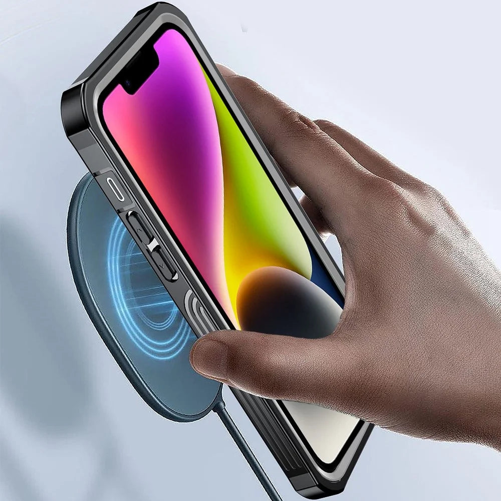 For iPhone 14 Daily Waterproof Phone Case Scratch-resistant Mobile Phone Protective Cover for Outdoor Hiking Climbing - 4