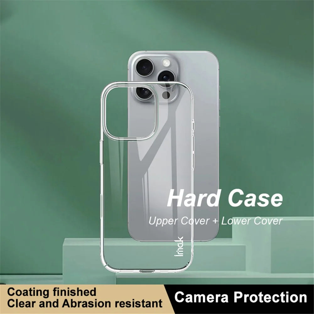 IMAK Crystal Case II Pro for iPhone 16 Pro Clear Case Hard PC Anti-scratch Phone Cover - 3