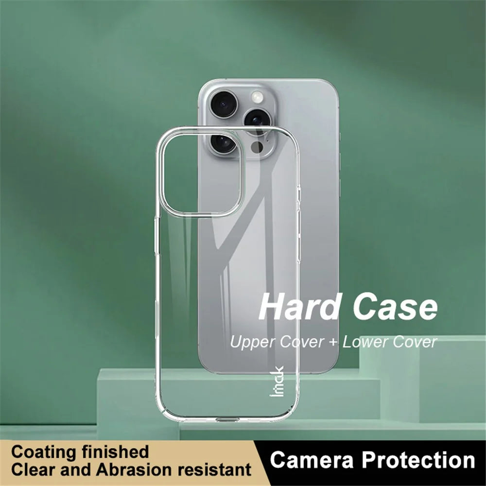 IMAK Crystal Case II Pro for iPhone 16 Pro Max Case Hard PC Clear Phone Cover - 3
