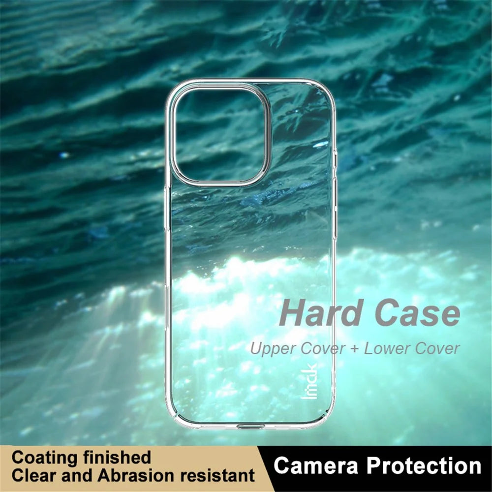 IMAK Crystal Case II Pro for iPhone 16 Pro Max Case Hard PC Clear Phone Cover - 5