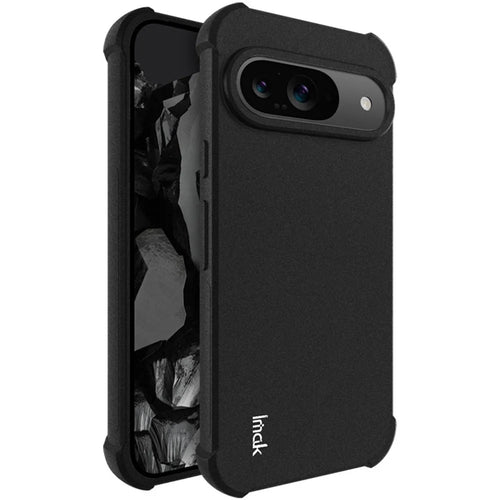IMAK For Google Pixel 9 / Pixel 9 Pro Case Airbag Protection Anti-Drop TPU Phone Cover - Black - 1