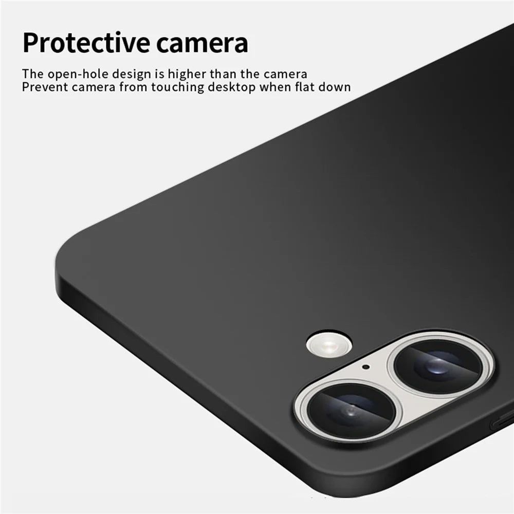 PINWUYO PC Series for iPhone 16 Case Ultra Slim Hard PC Protective Phone Cover - Black - 3