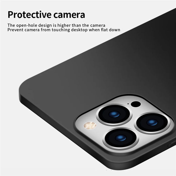PINWUYO PC Series for iPhone 16 Pro Case Matte Protective PC Phone Cover - Black - 3