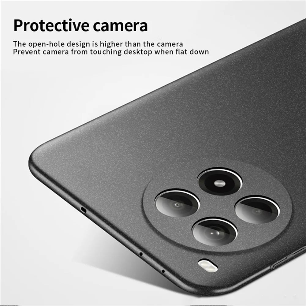 MOFI Shield Matte Series for OnePlus Ace 3 Pro 5G Case Silky Feel Hard PC Phone Cover - Black - 3
