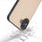 For iPhone 16 Case PU Leather Coated TPU+PC Phone Cover with Black Edge - Light Yellow - 3
