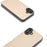 For iPhone 16 Case PU Leather Coated TPU+PC Phone Cover with Black Edge - Light Yellow - 4