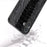 ABEEL For iPhone 16 Plus Case Genuine Cow Leather Back Phone Cover Crocodile Texture - Black - 2