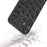 ABEEL For iPhone 16 Case Genuine Cow Leather+PC+TPU Phone Cover Ostrich Texture - Black - 2