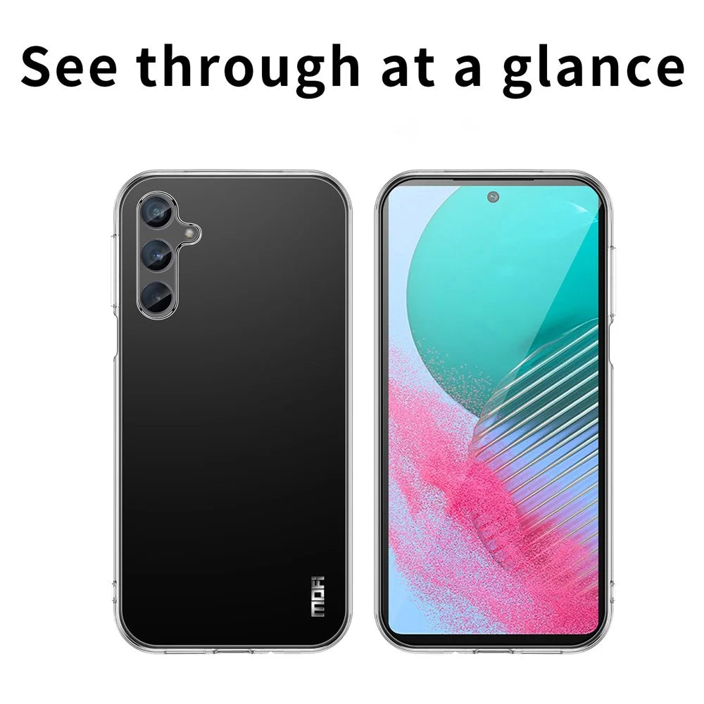 MOFI For Samsung Galaxy M35 5G Case Transparent TPU Protective Phone Cover - 3