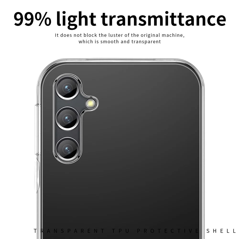 MOFI For Samsung Galaxy S24 FE Clear Case Anti-scratch Soft TPU Phone Cover - 7