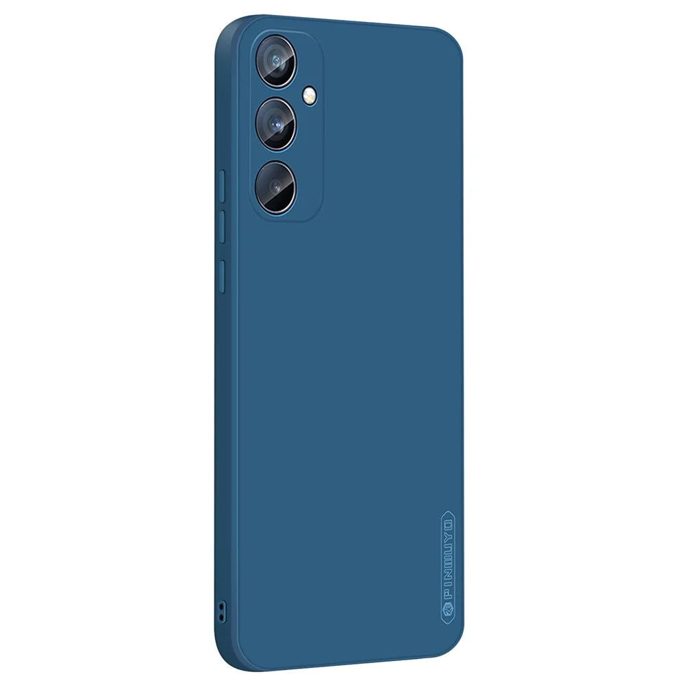PINWUYO JK Touching Series For Samsung Galaxy S24 FE Case TPU Protective Phone Cover - Navy Blue - 1
